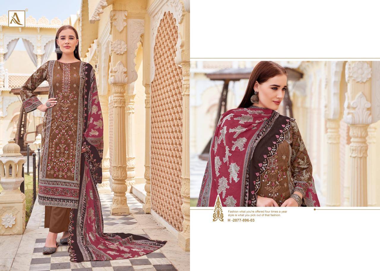 Alok suit bin saeed-12 Designer dress materials wholesale